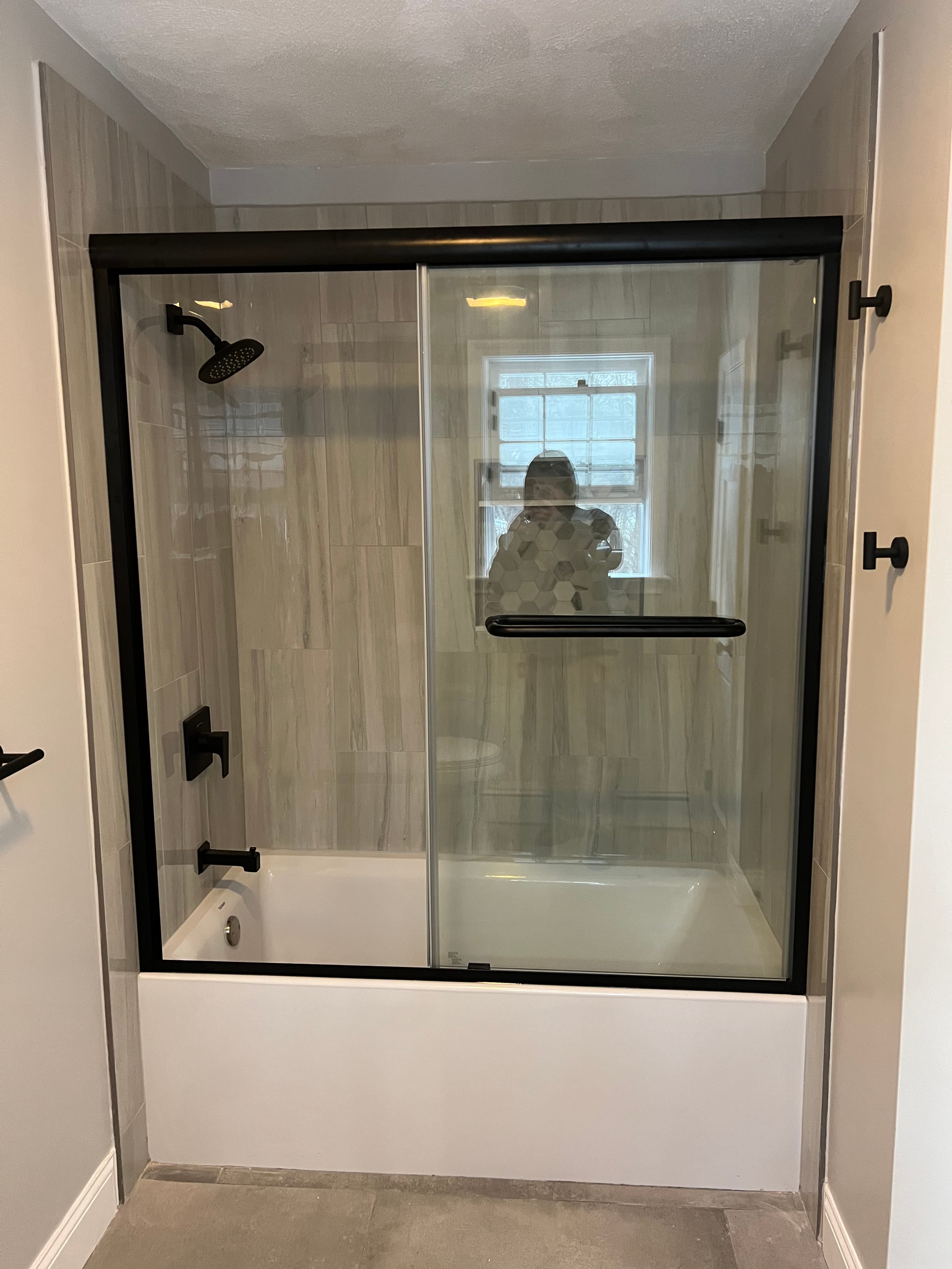 Walk-in shower installation